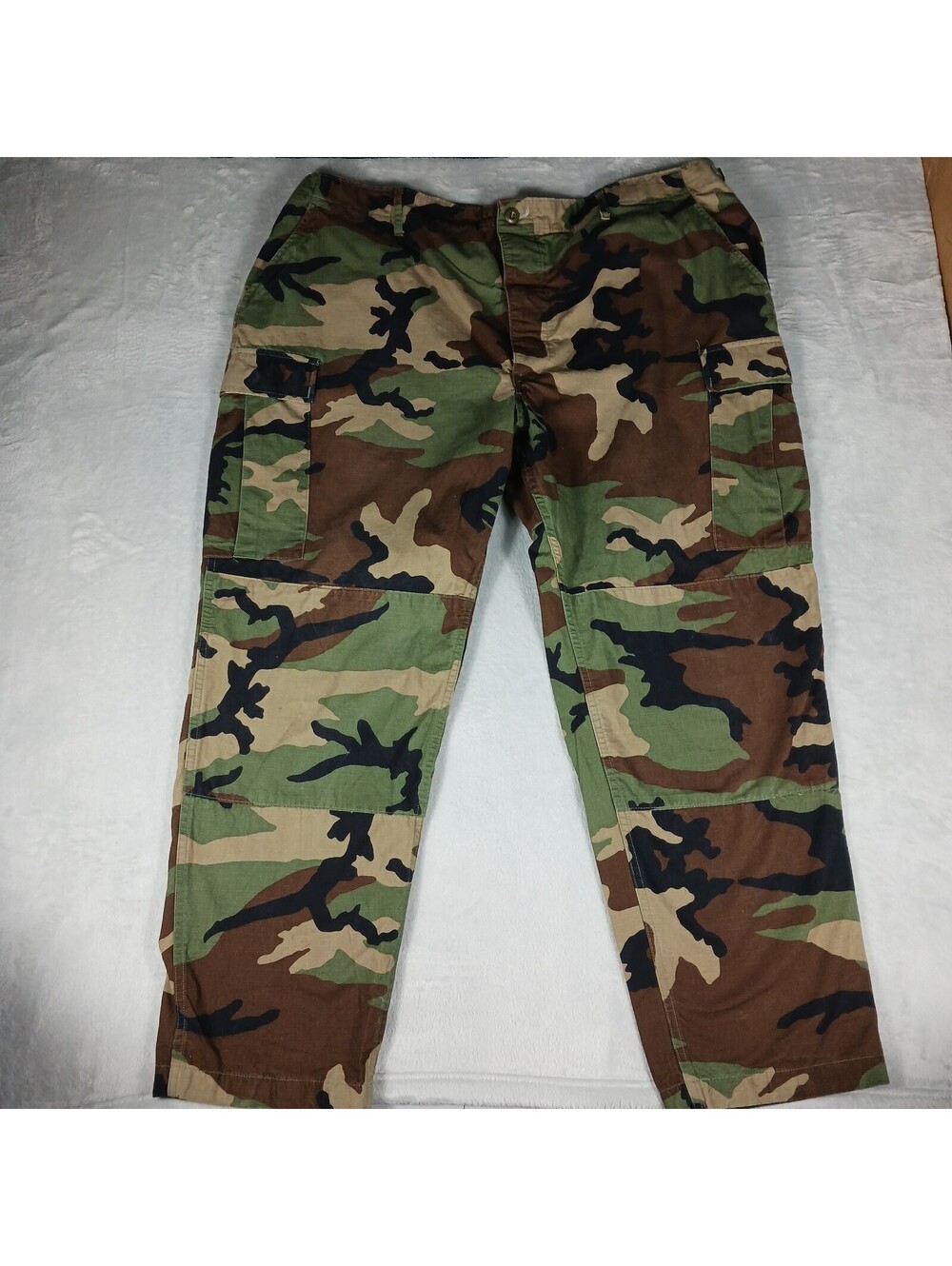 Military Pants 44X32 Regular Camo Woodland Propper Combat Trousers Vintage 90s